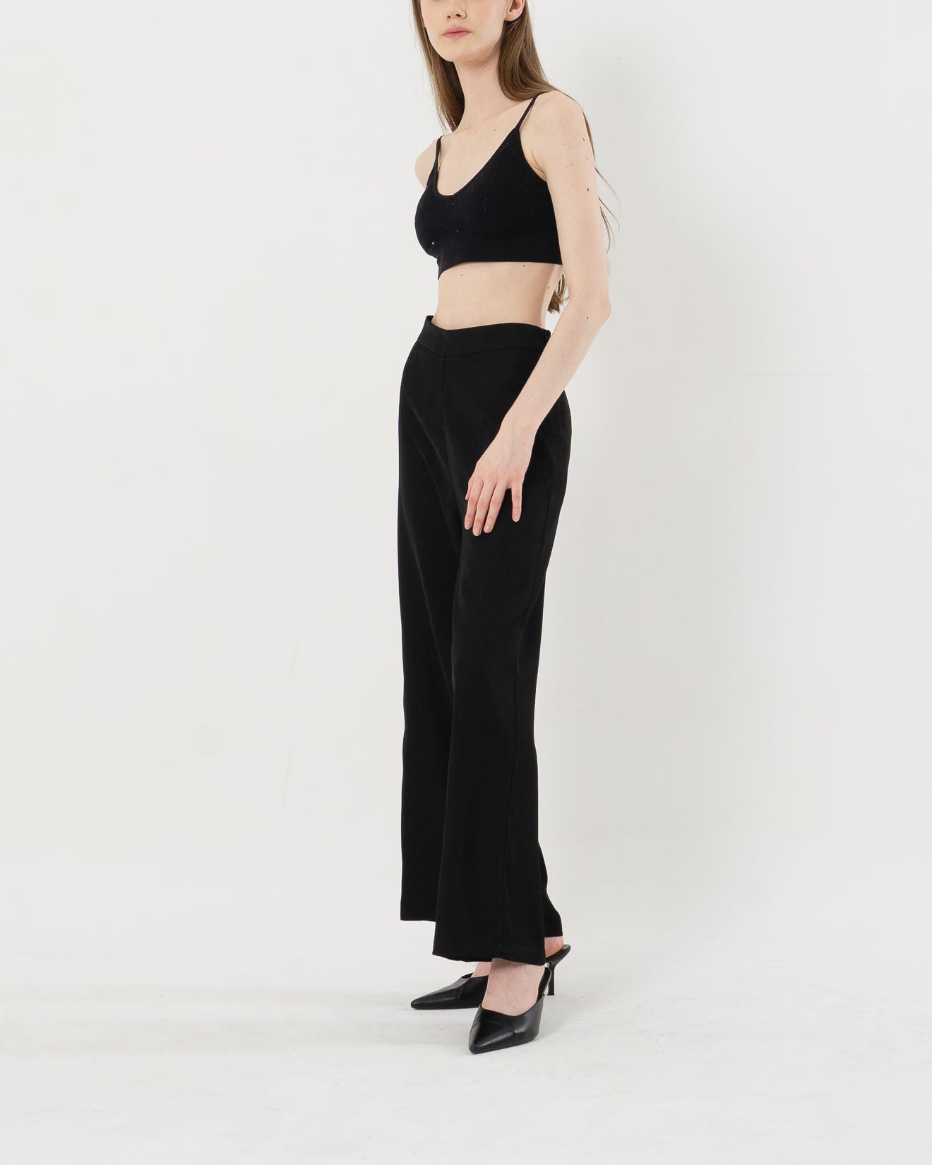 Anderson Wide Leg Black Pants - 287932