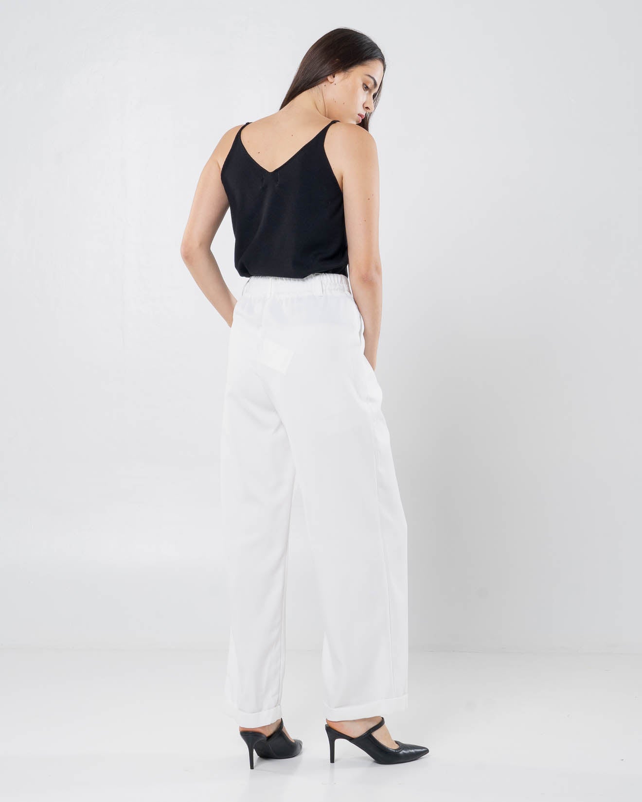 Niki Wide White Pants – Celana Panjang Wanita Formal - 288905