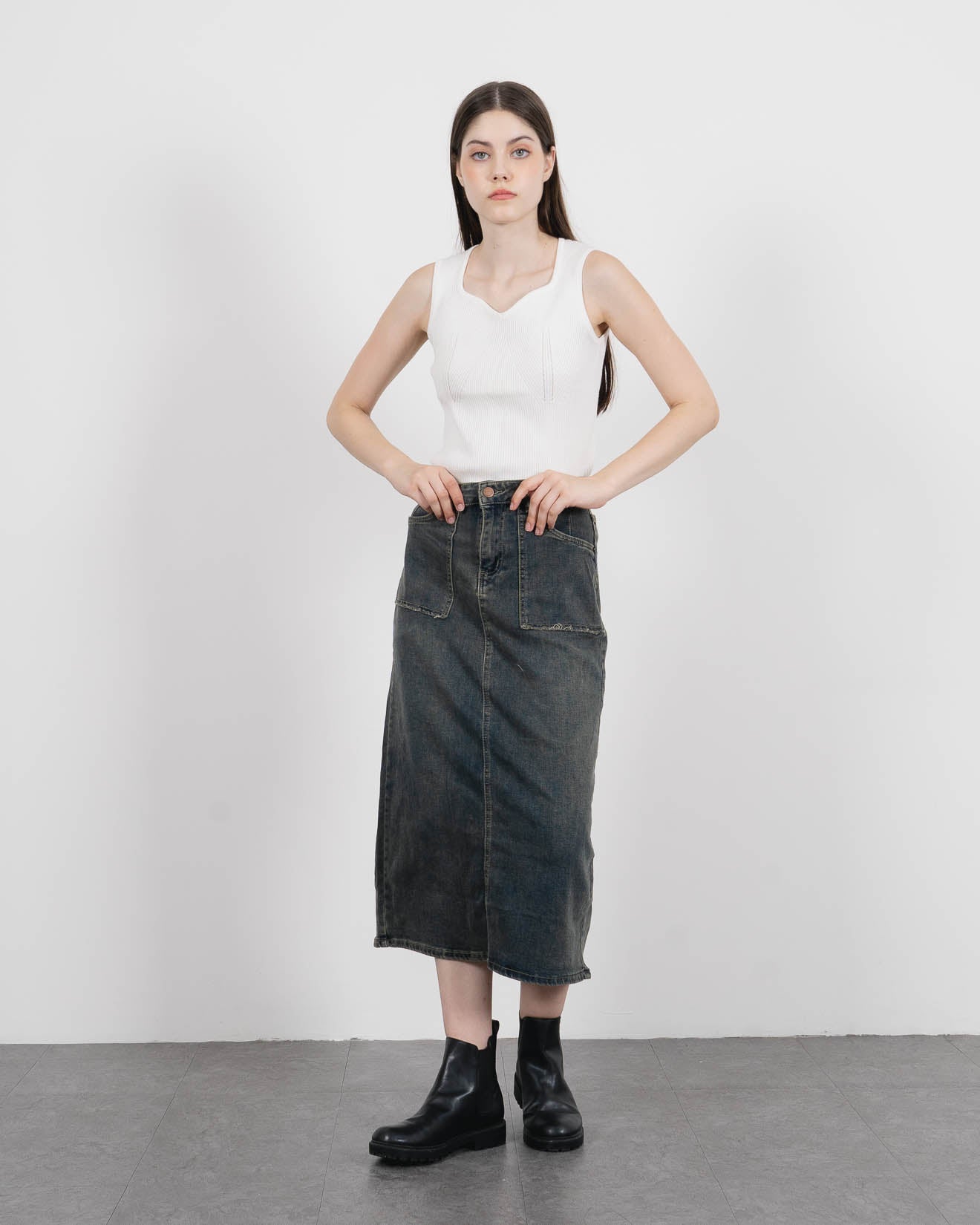 Rowan Skirt Denim - Rok Wanita - 288806