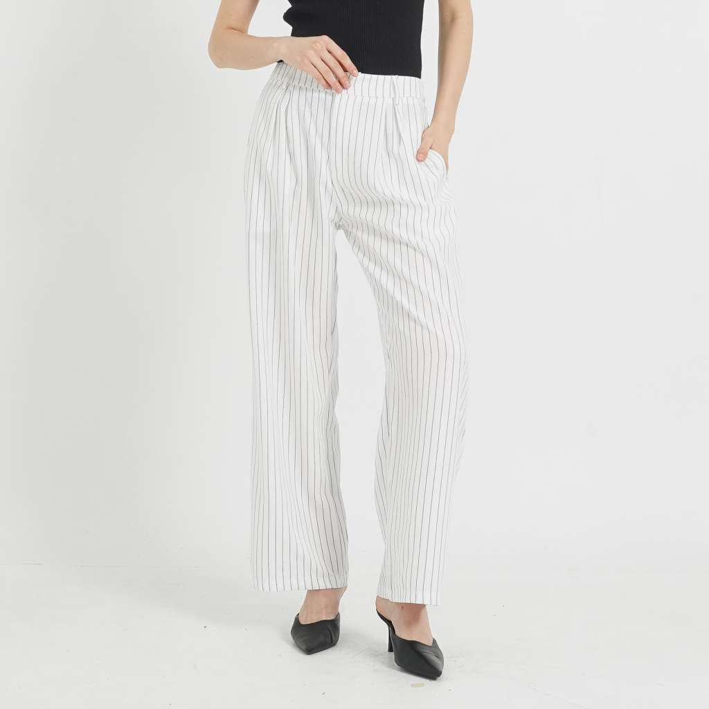 Flyn Pants White - Celana Panjang Wanita - 288907