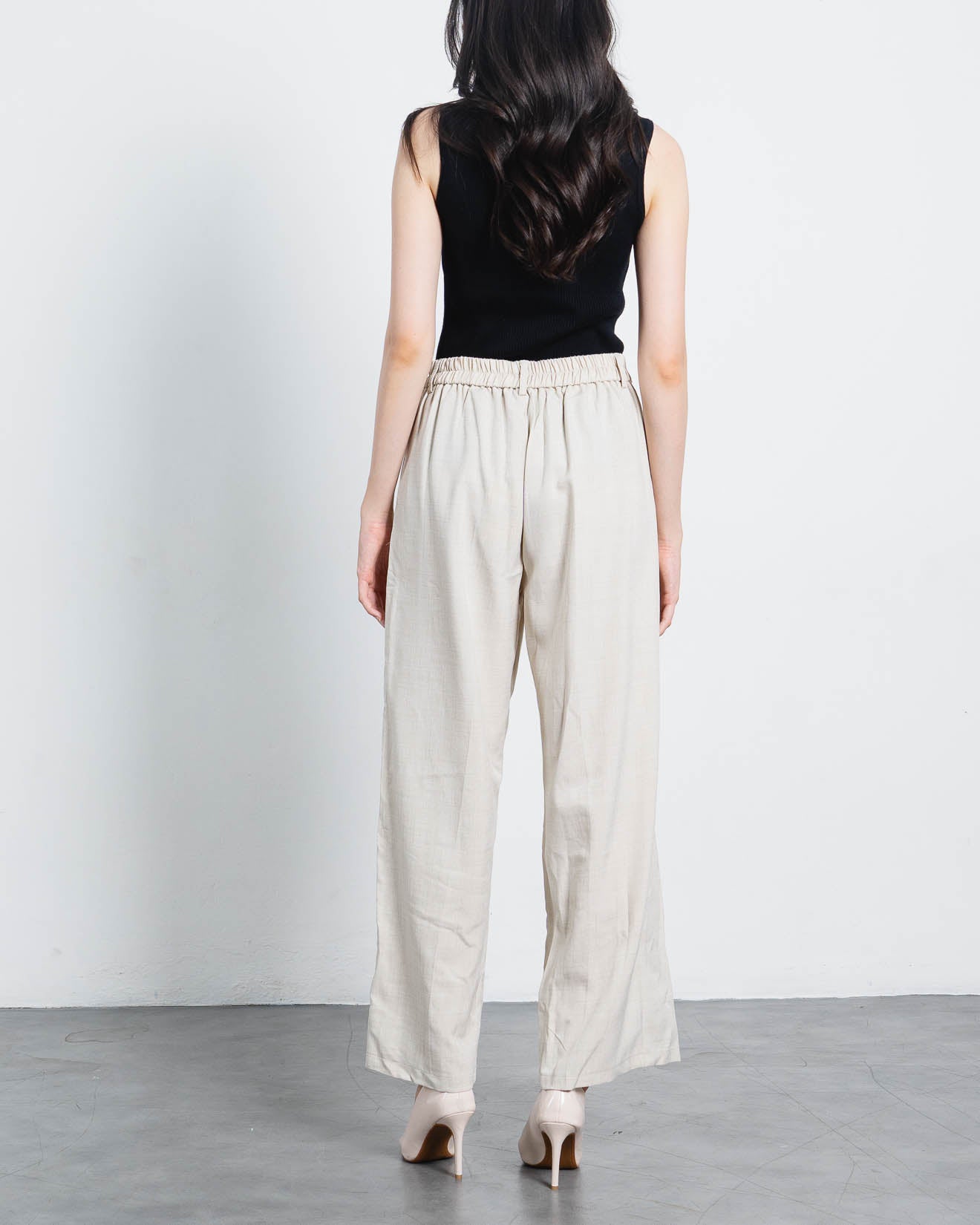 Acha Sinaga – Delano Wide Leg Ivory Pants – 288959