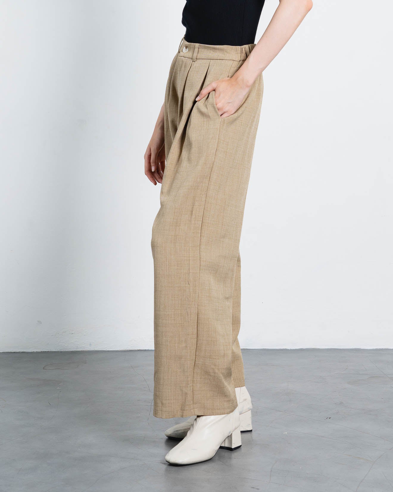 Acha Sinaga – Delano Wide Leg Brown Pants – 288961