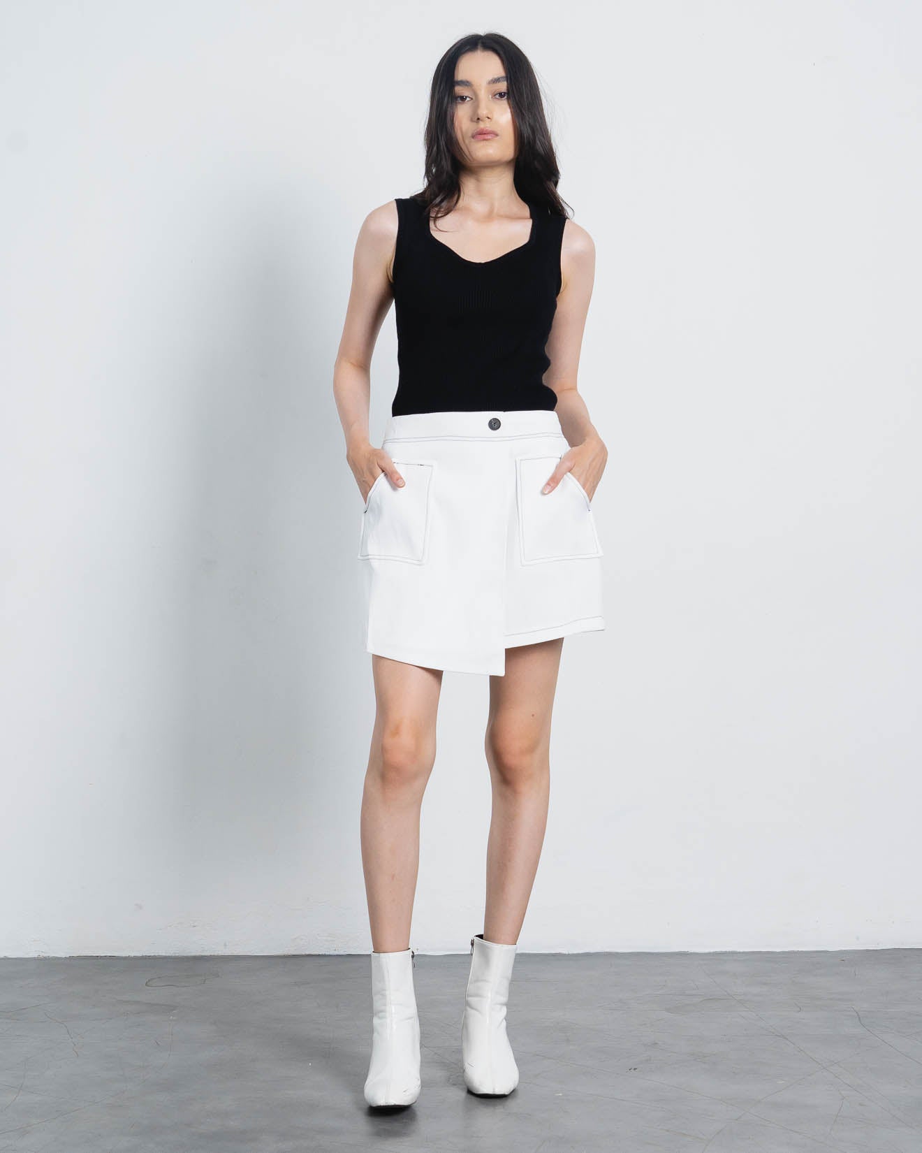 Acha Sinaga – Ara Wrap White Skort – 288977