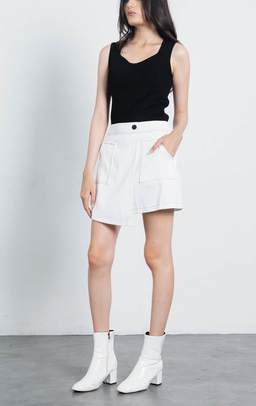 Acha Sinaga – Ara Wrap White Skort – 288977