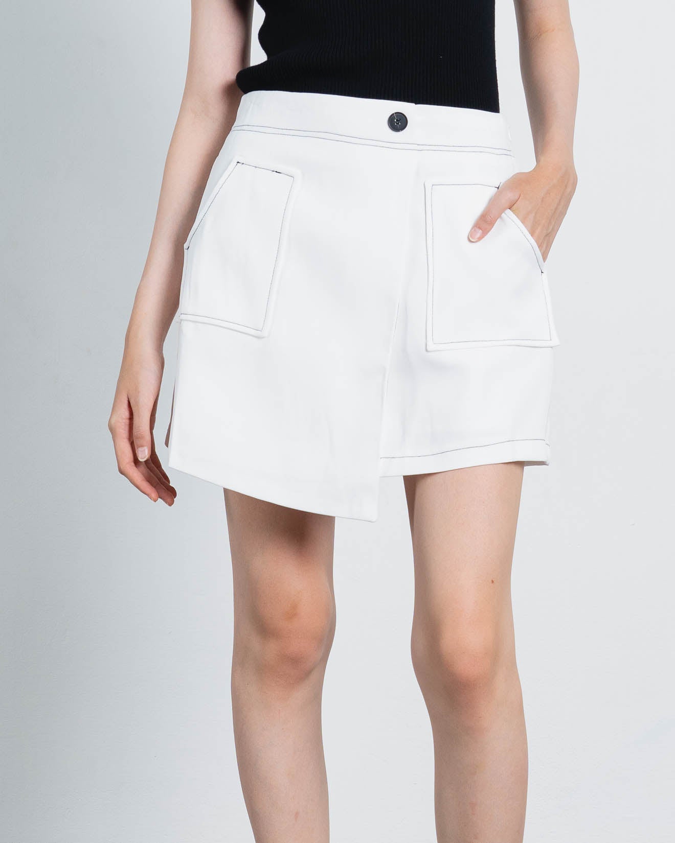 Acha Sinaga – Ara Wrap White Skort – 288977