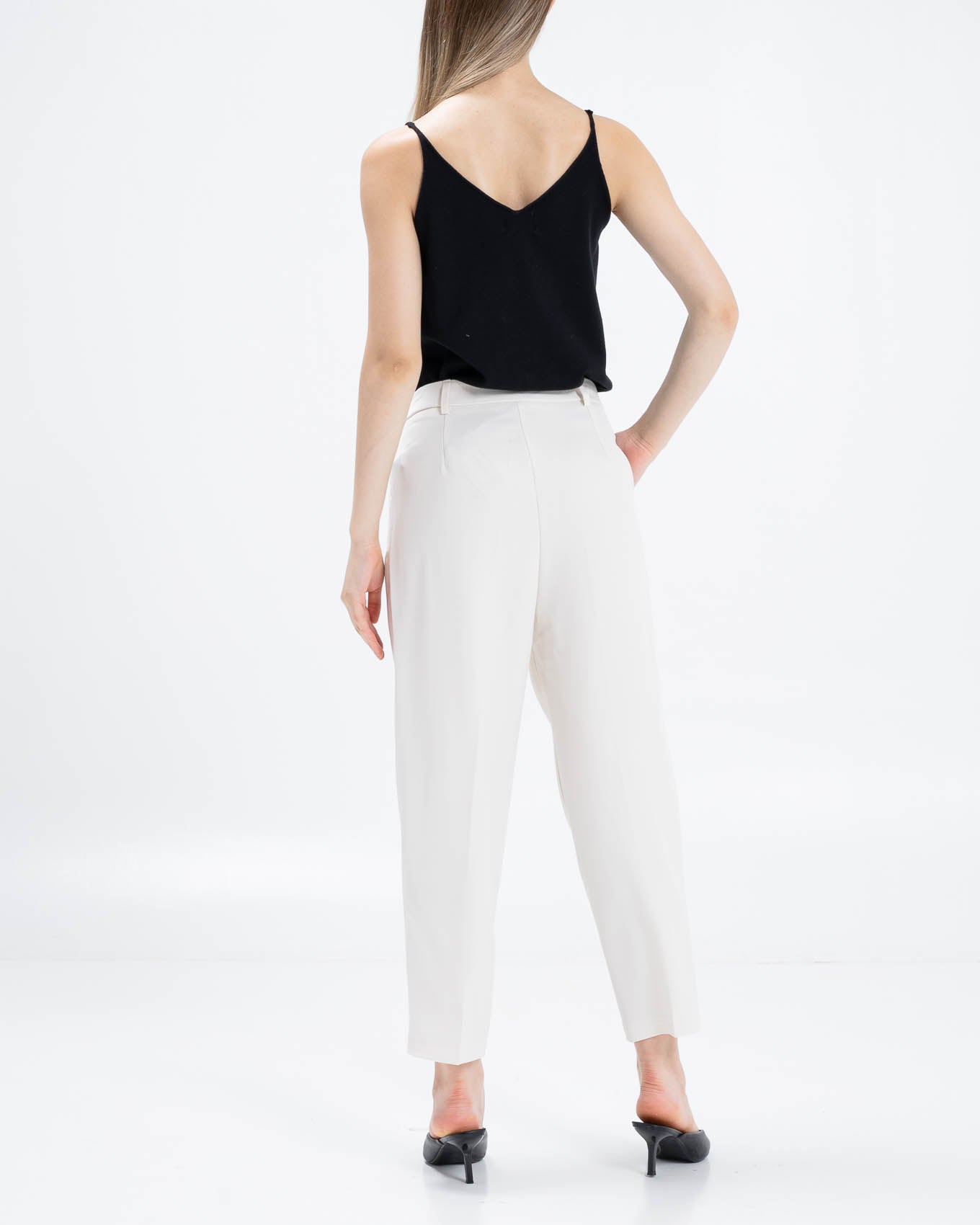 Maddie Pencil Ivory Pants - Celana Panjang Wanita Formal - 289530