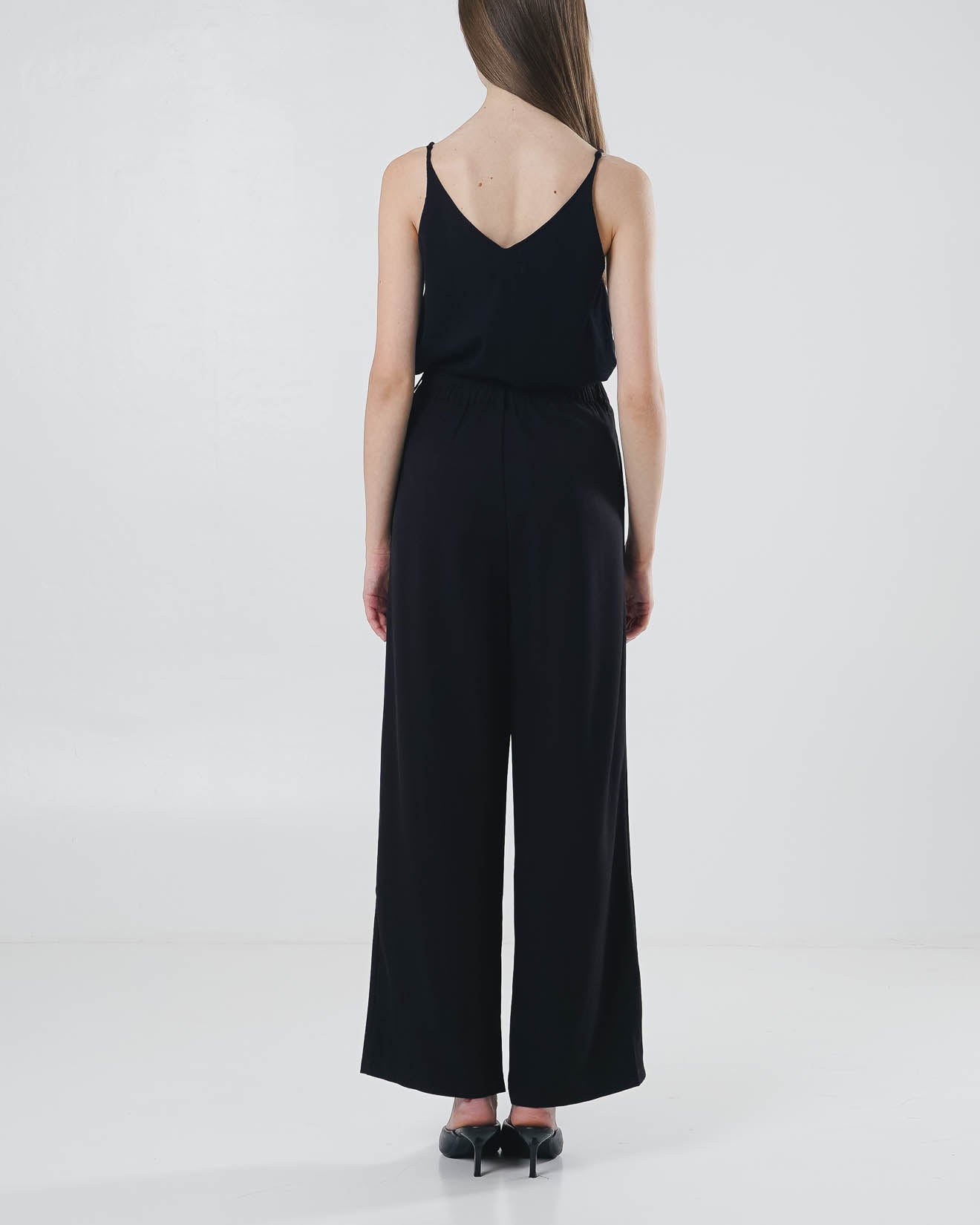 Flyn Oversized Wide Leg Black Pants – Celana Kulot Panjang Wanita - 289969