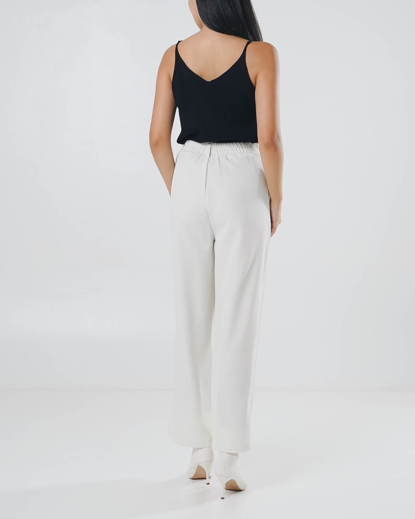 Flyn Oversized Wide Leg Ivory Pants – Celana Kulot Panjang Wanita - 289971