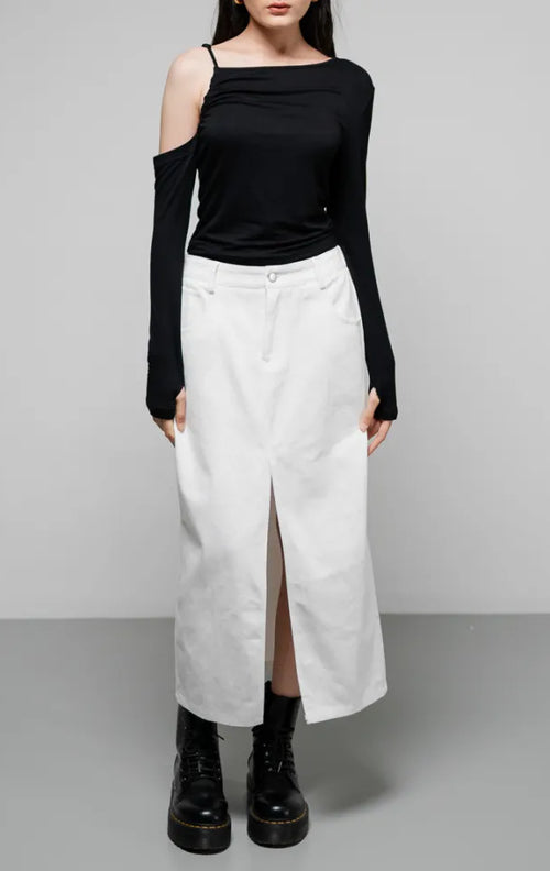 The Stage 28 Skirt White