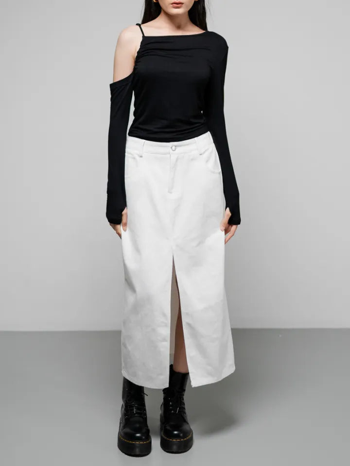 The Stage 28 Skirt White