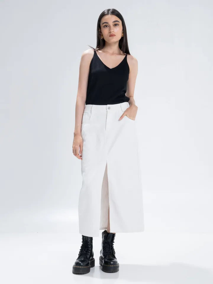 The Stage 28 Skirt White