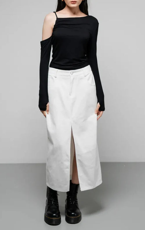 The Stage 28 Skirt White