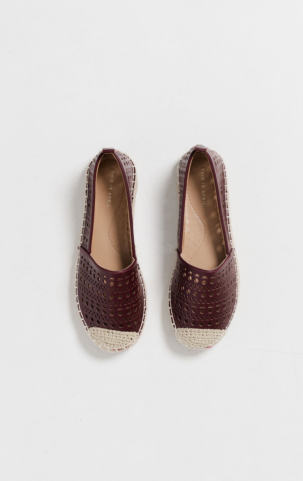 Pauline Espadrilles Maroon Shoes