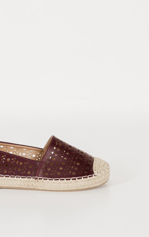 Pauline Espadrilles Maroon Shoes