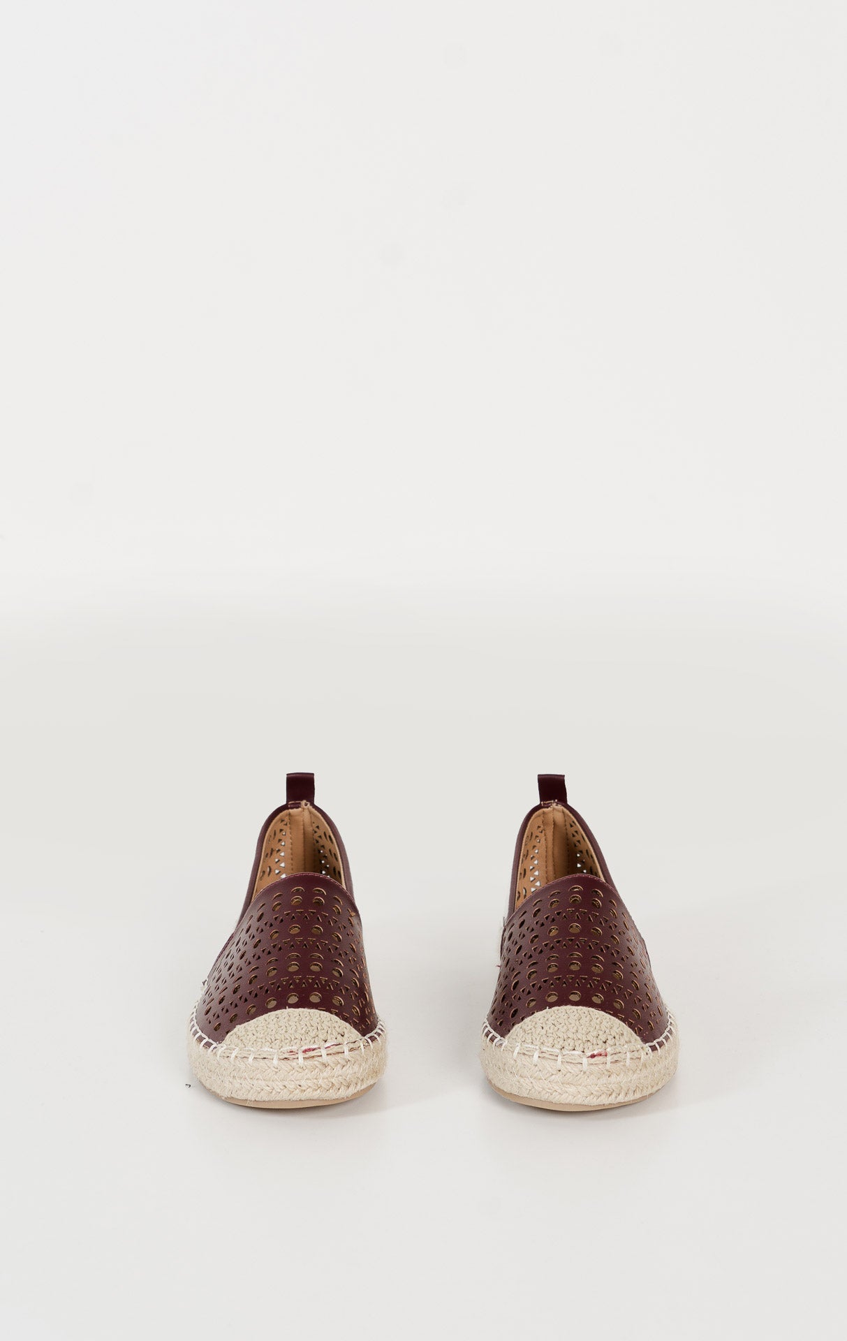 Pauline Espadrilles Maroon Shoes