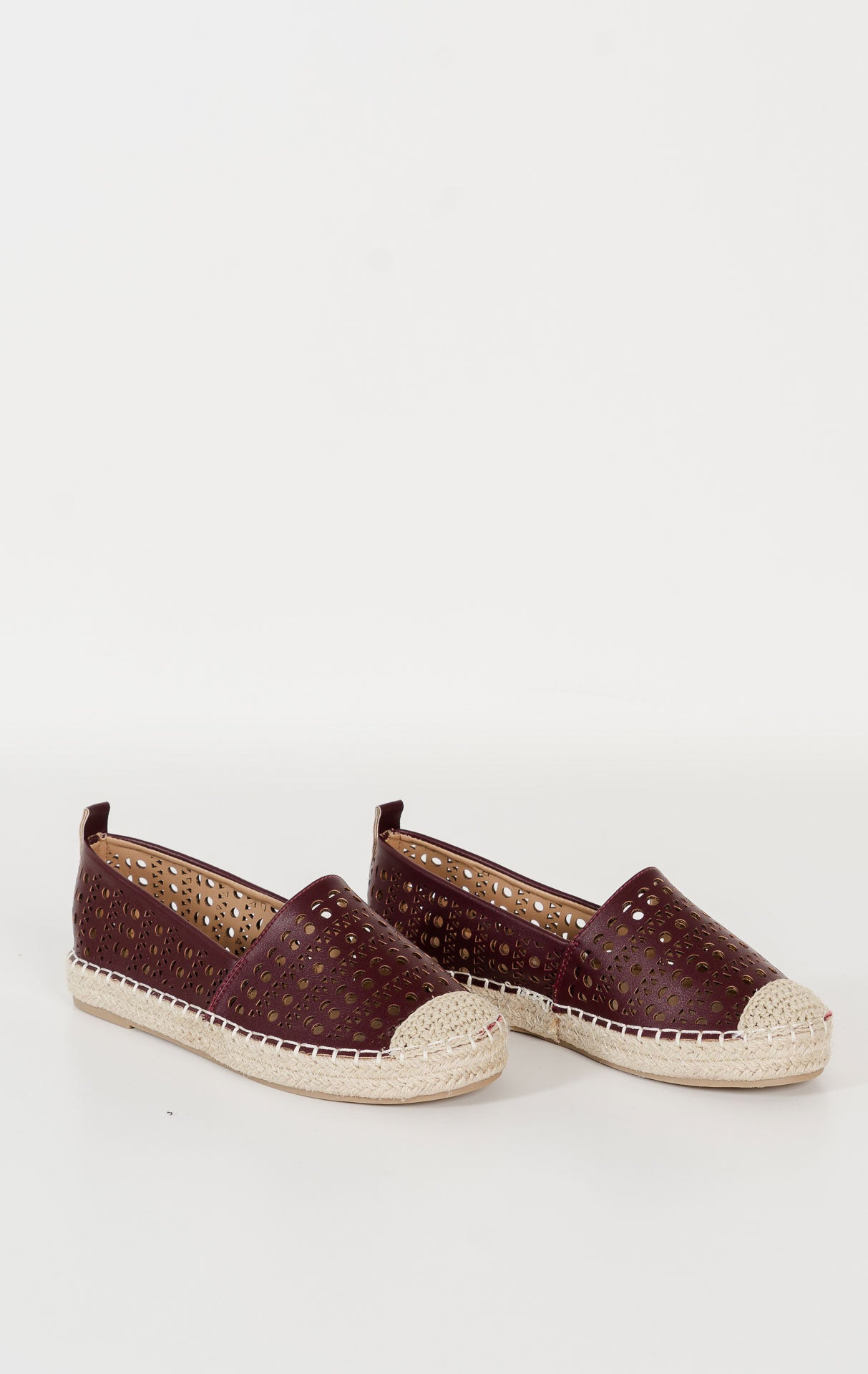 Pauline Espadrilles Maroon Shoes