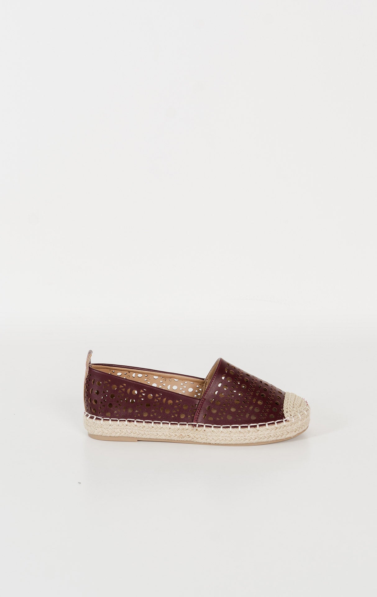 Pauline Espadrilles Maroon Shoes