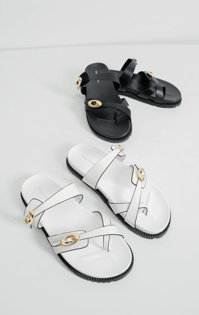 Louisa Sandals White