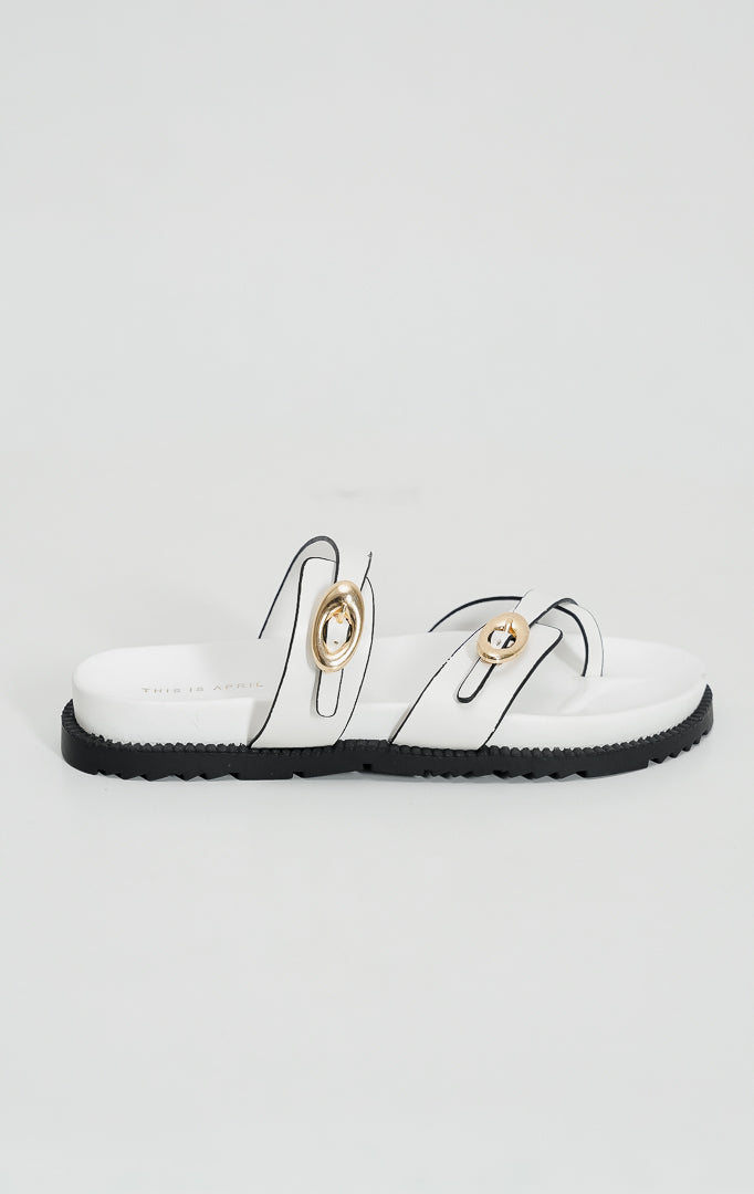 Louisa Sandals White