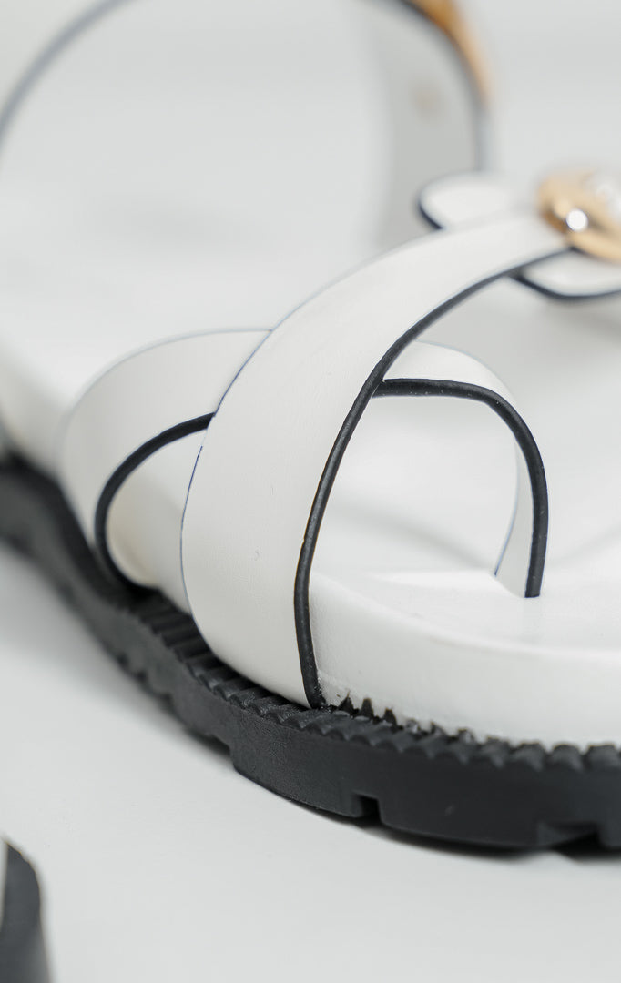 Louisa Sandals White