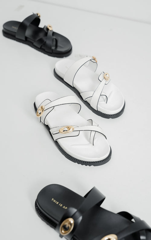Louisa Sandals White