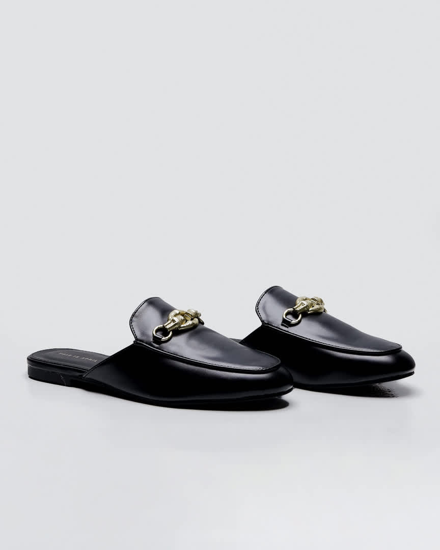 Cielo Mules Black Shoes