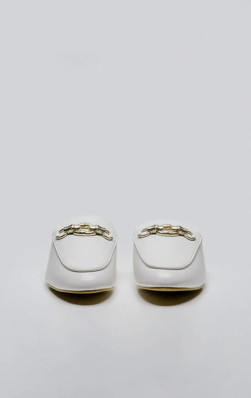 Cielo Mules White - Shoes Mewah Wanita - 589005