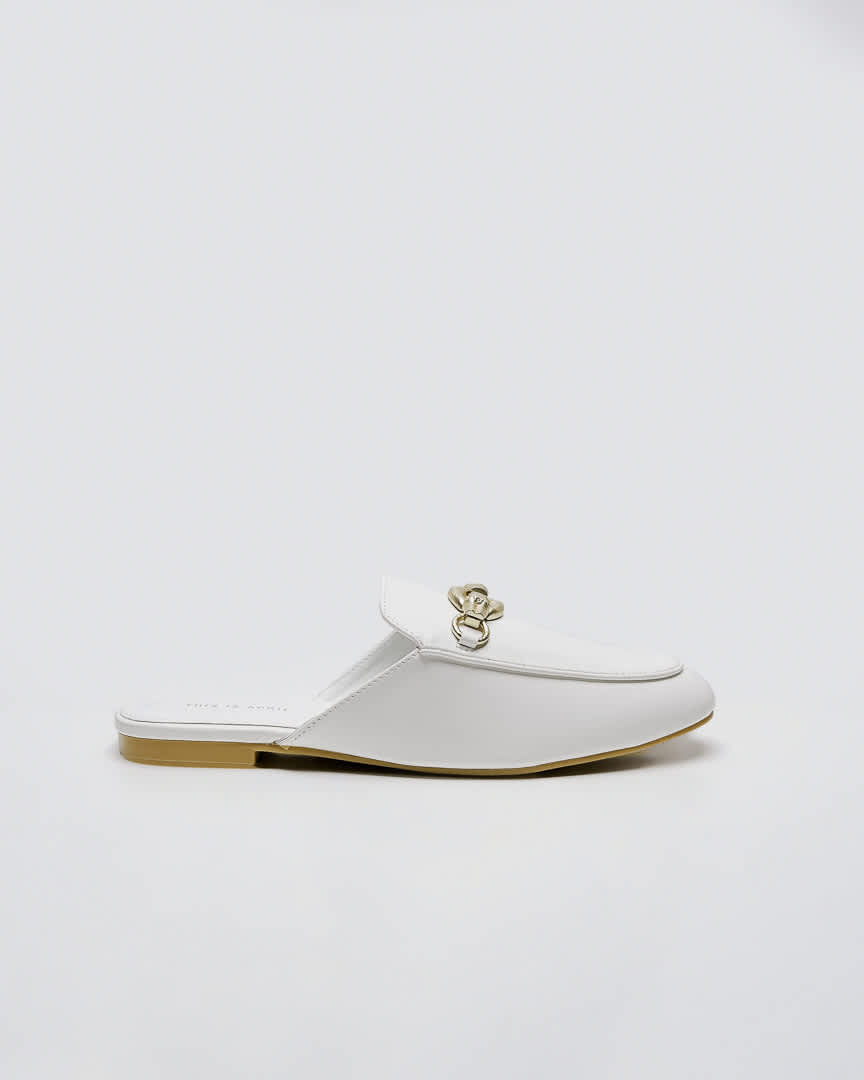 Cielo Mules White - Shoes Mewah Wanita - 589005