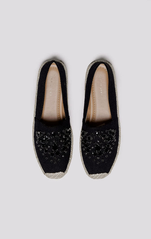 Denzel Espadrilles Black - Shoes Mewah Wanita - 589006