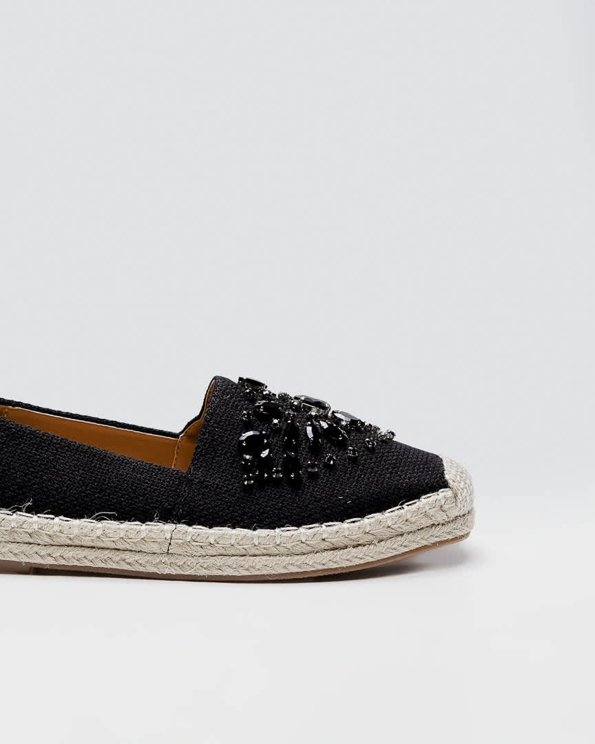 Denzel Espadrilles Black - Shoes Mewah Wanita - 589006