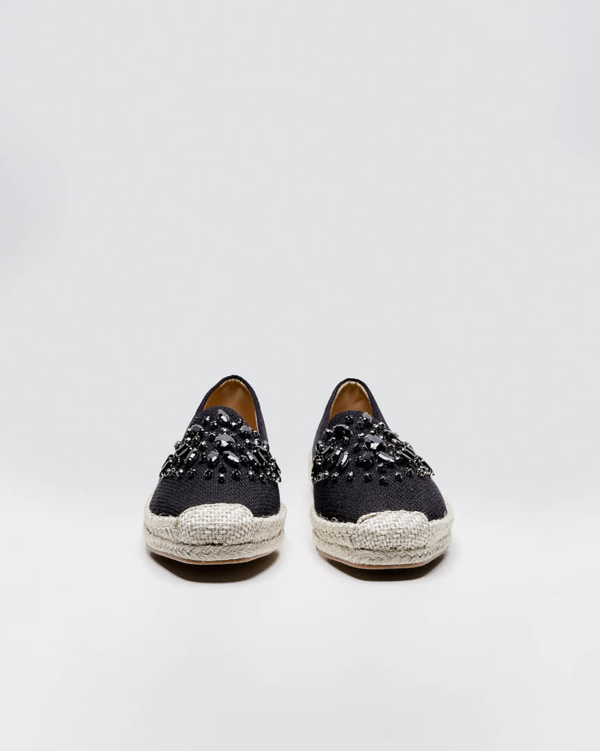 Denzel Espadrilles Black - Shoes Mewah Wanita - 589006