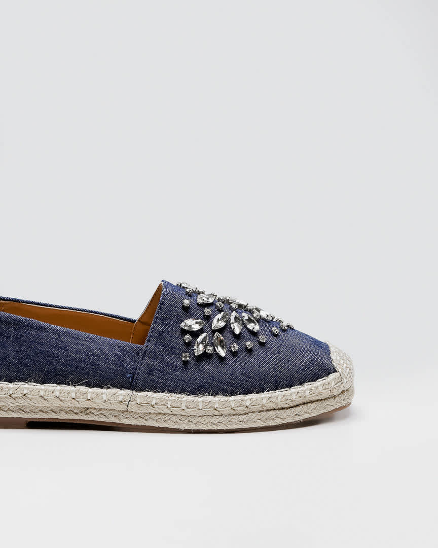 Denzel Espadrilles Denim - Shoes Mewah Wanita - 589007