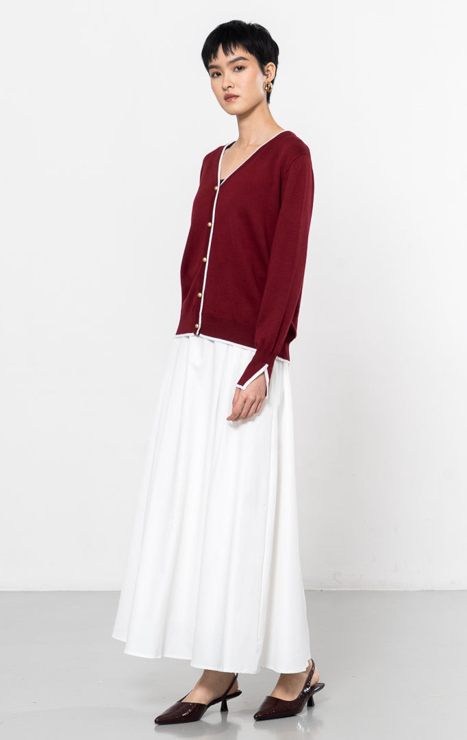 Serena Cardigan Maroon