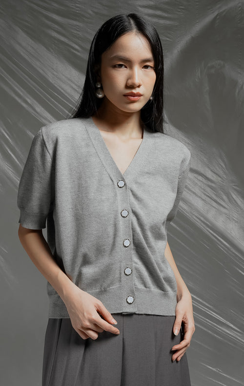 Carla Top Grey