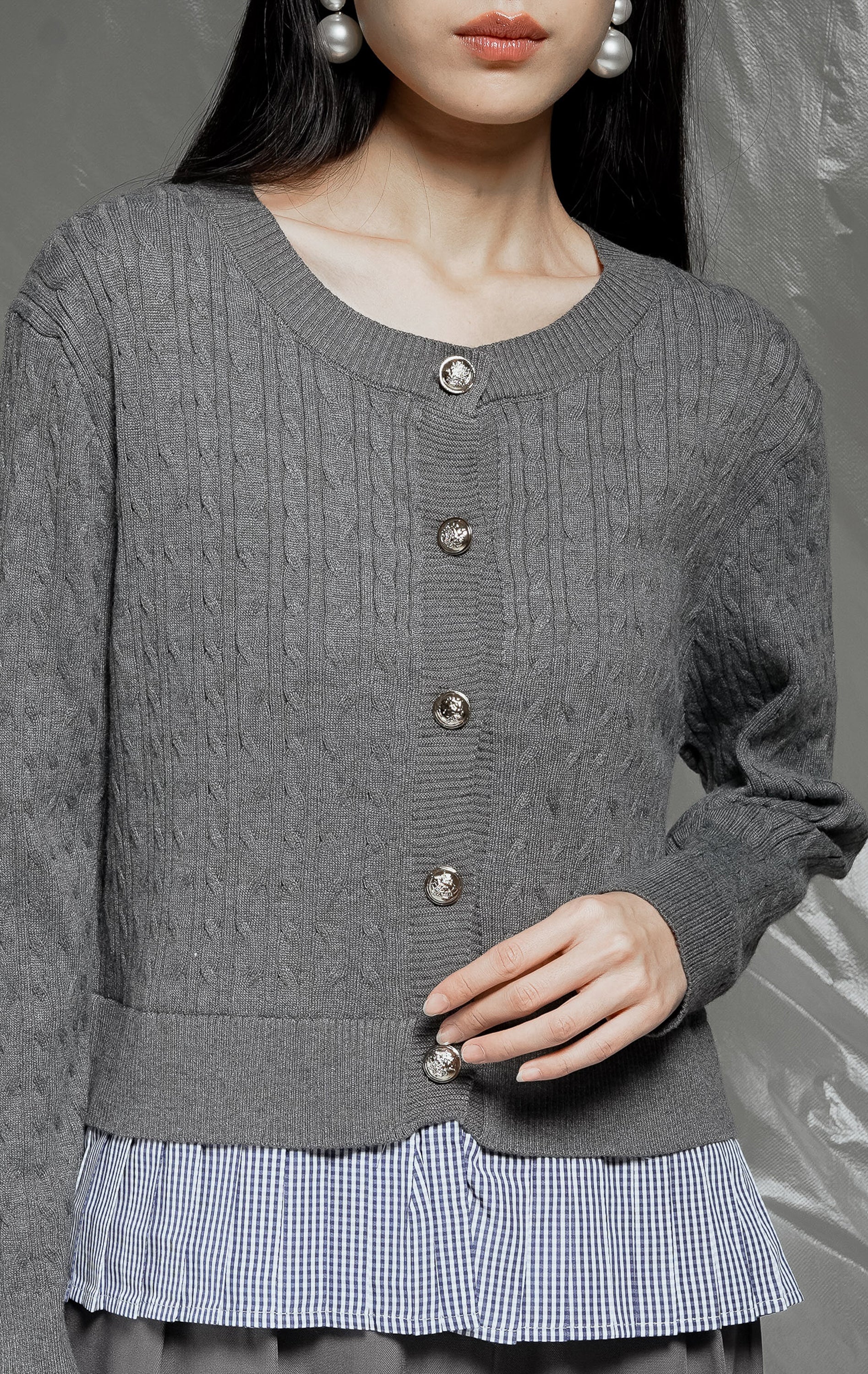Malora Cardigan Grey