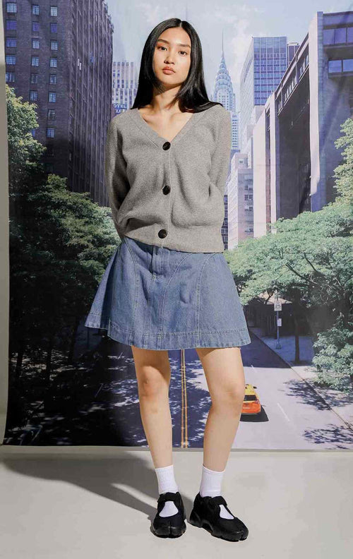 Keth Cardigan Grey