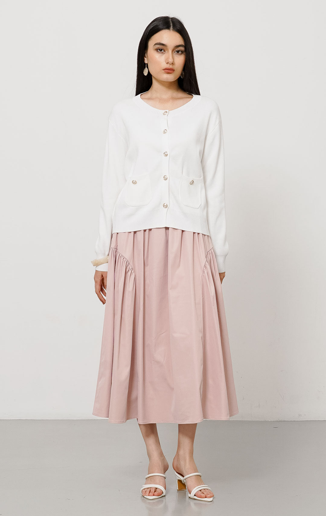 Lily Cardigan White