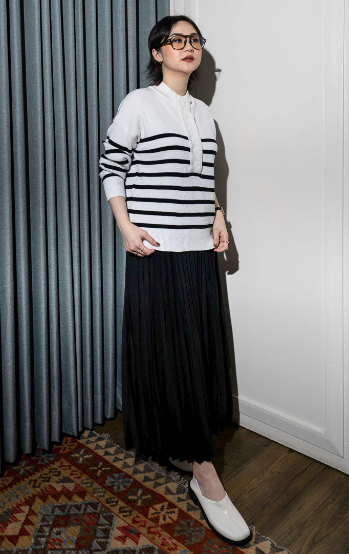 Gisela Sweater White Striped