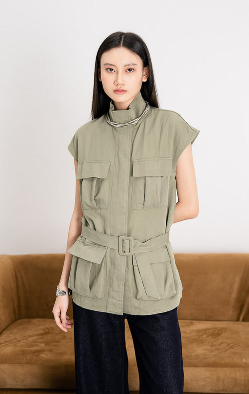 Hannah Vest Olive