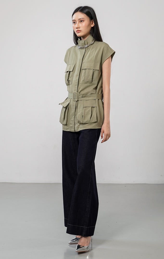 Hannah Vest Olive