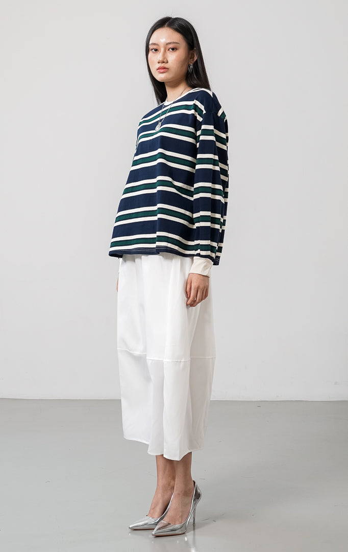 Yebin Sweater Navy Striped