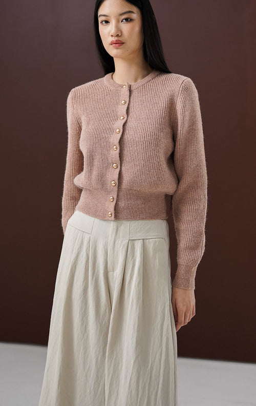 Yuri Cardigan Dusty Pink