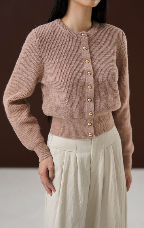 Yuri Cardigan Dusty Pink