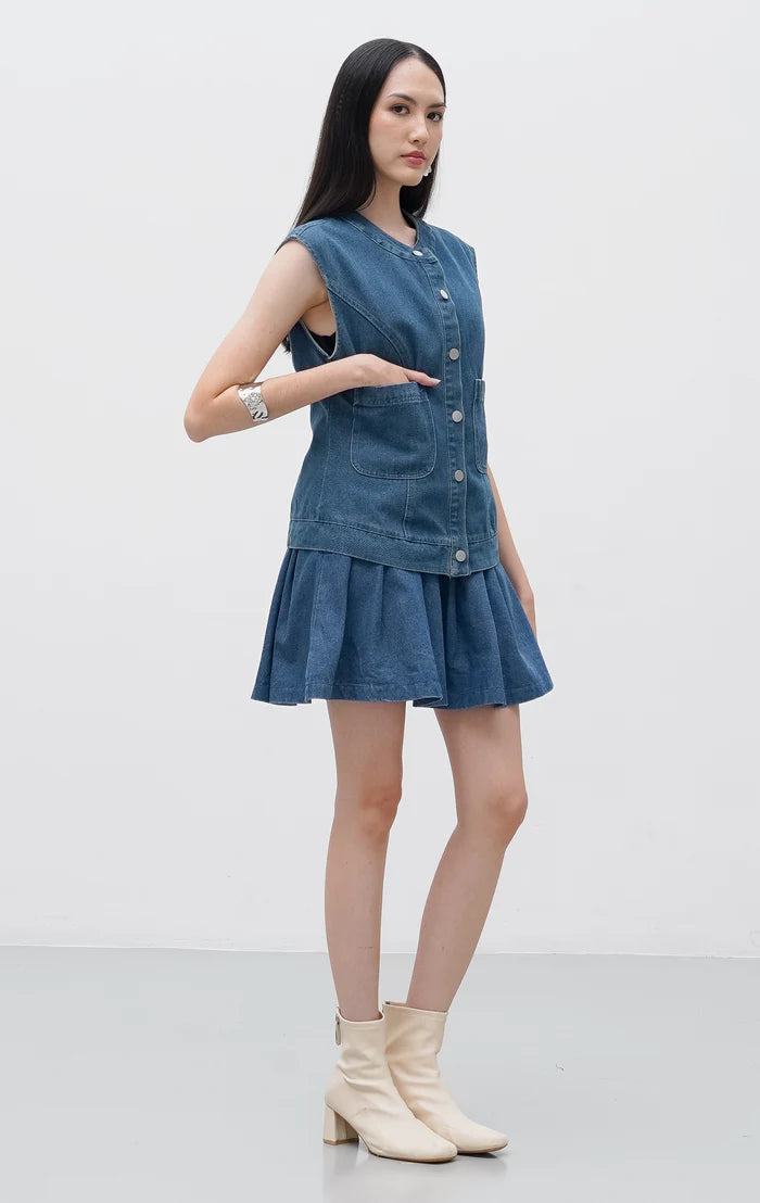 Claudia Top Dark Denim