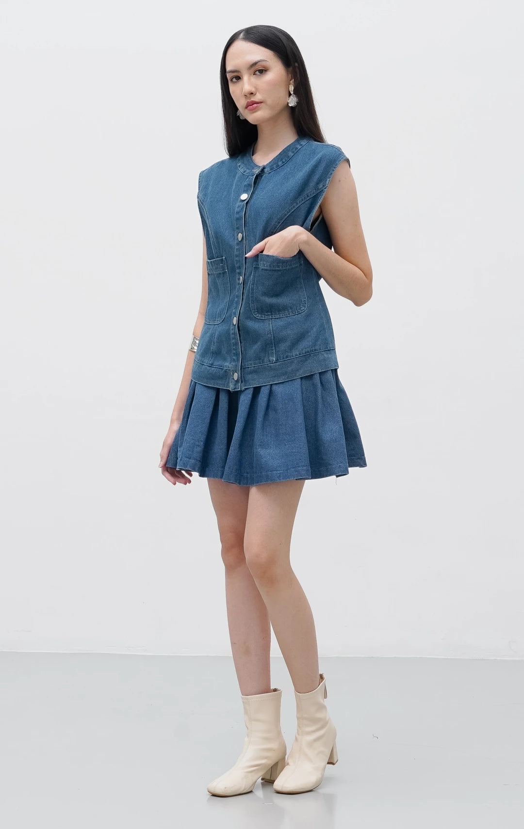Claudia Top Dark Denim