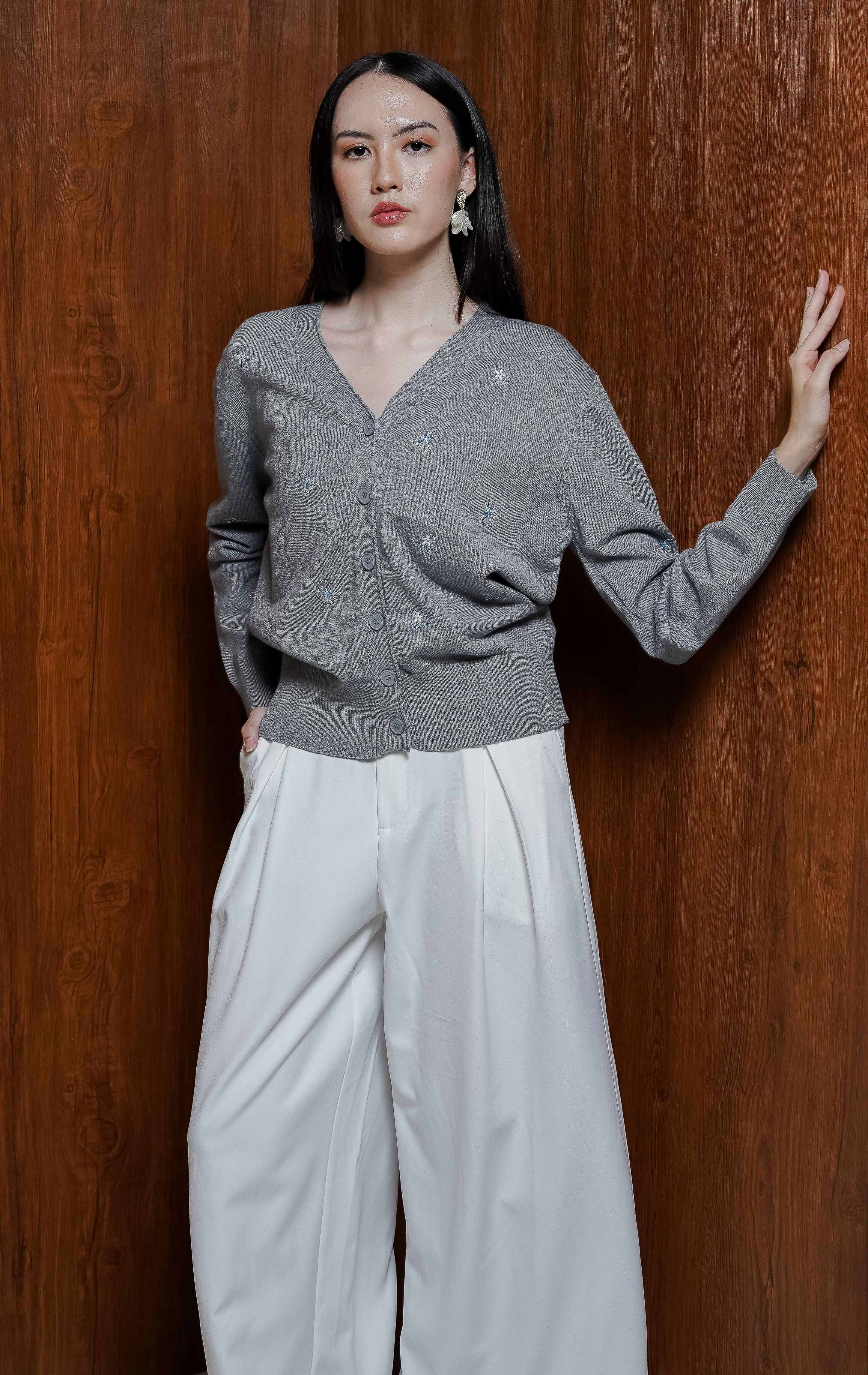 Petunia Cardigan Grey