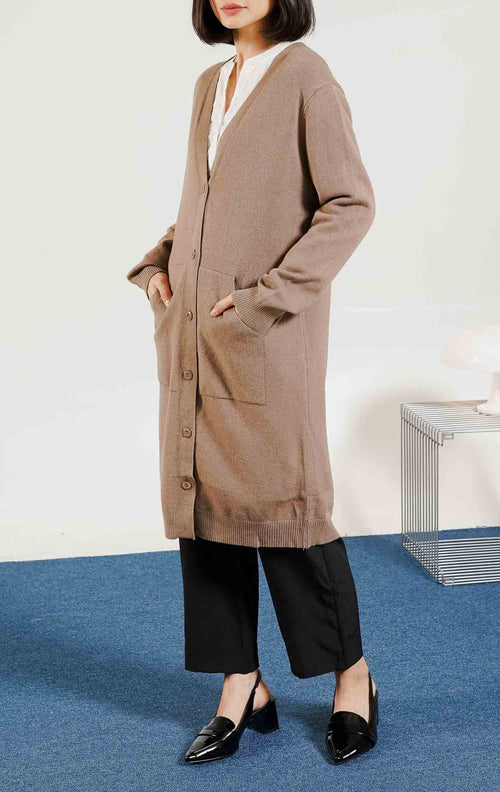 Cassie Cardigan Brown