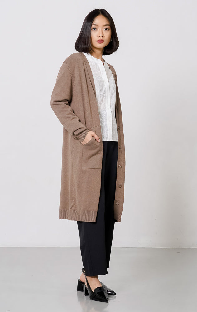 Cassie Cardigan Brown