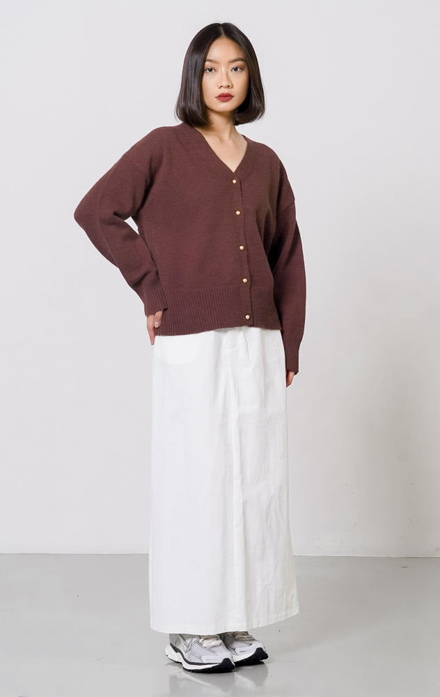 Elly Cardigan Dark Brown