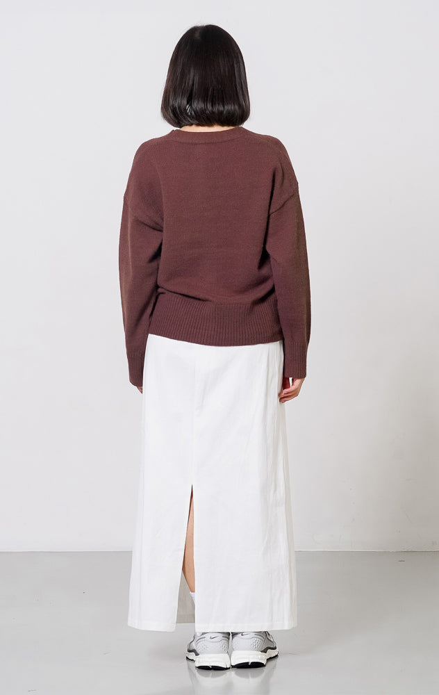 Elly Cardigan Dark Brown